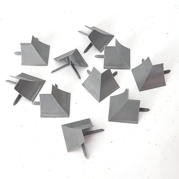 InstaTrim Outside Corners - 10 Gray 1/2" Wide Trim Outside Corner Pieces - Trim for Outside Corners - Paintable