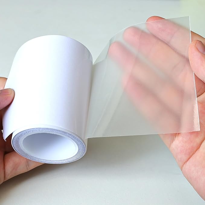 Birllaid Inflatable Patch Repair Kit Waterproof Heavy Duty, Clear TPU Repair Tape for Bounce House, Tent, Canvas, Canopy, Pool Floats, Swimming Ring