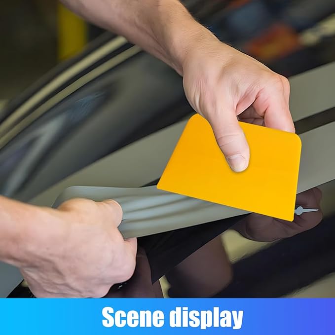 ZIMISI Car Body Filler Spreaders, 4, 5, 6 Inch Caulking Tools, Reusable Hard Plastic Spreader Tool, Automotive Body Fillers Spreader for Applying Fillers, Putties, Glazes, Caulks, Paint (6PCS)