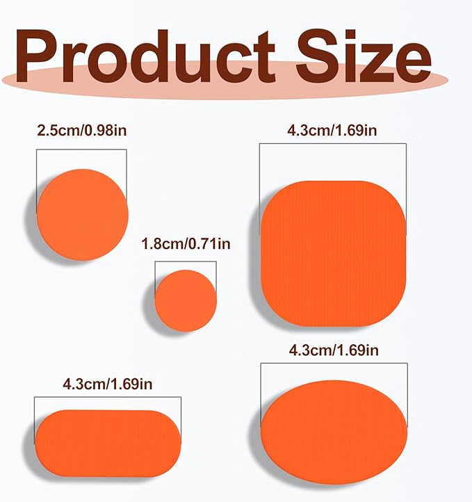 Self-Adhesive Nylon Patches Tent Repair Kit – Outdoor Gear Tenacious Repair Tape, Waterproof Fabric Patches for Clothes, Tent, Down Jacket, Backpack (45pcs, Orange