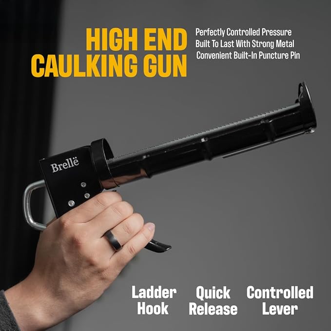 Caulk Gun - Durable Hand Caulking Guns - Versatile Caulking Guns - Caulk Tools for Caulking - Ergonomic Caulking Tool - Caulking Gun by Brelle