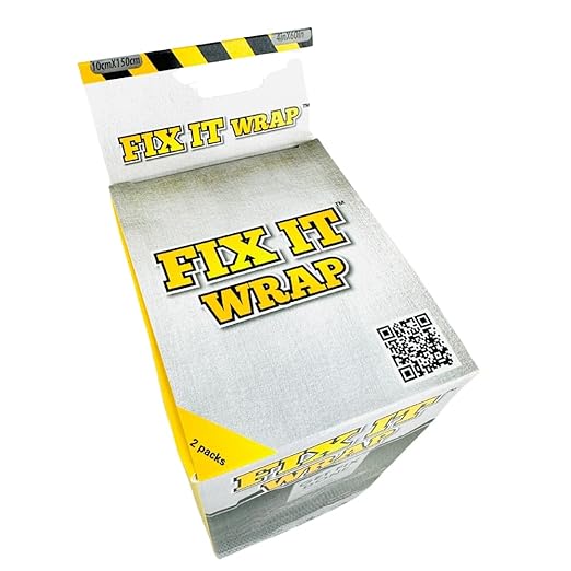 Fix It Wrap Repair Wrap | Strong Fiber Weld Fix | Fiberglass Repair Tape -2 Pack (4 INCH)