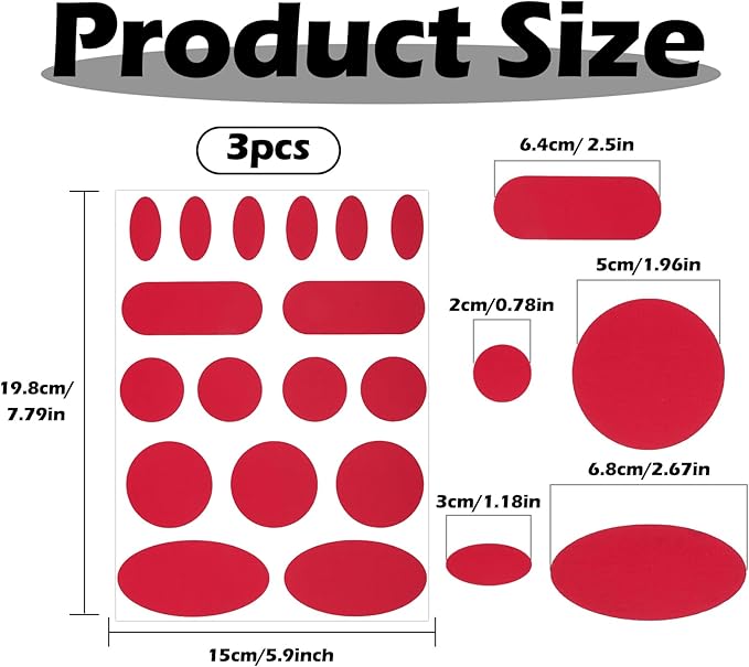 Waterproof Self-Adhesive Fabric Repair Tape - Tent Repair Kit,51pcs Nylon Fabric Patches for Tent, Jacket, Clothes, Puffer Down Jacket,Sleeping Bag, Outdoor Gear Tenacious Repairs Tape, Dark Red