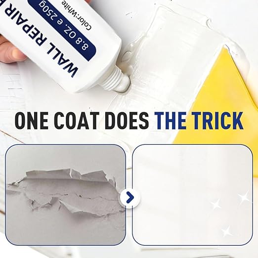 2026 New Drywall Patch Repair Kit with Scraper, Wall Mending Agent White Spackle Wall Repair Paste Wall Repair Agent Tile Gap Filler for Holes Cracks Nail Holes, Dents Small Damage (3 PCS)