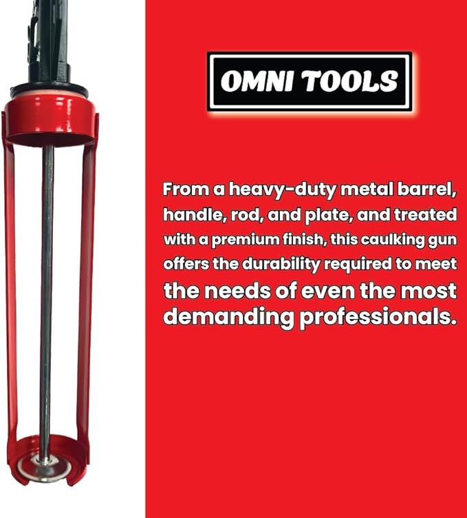 Omni Tools Dripless Caulking Gun, Adjustable Hand Caulk Gun No Drip, Hand Caulking Gun Tool, Siligun Caulking Gun 47500