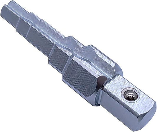 1/2 Inch Drive Universal Pagoda Head Valves Joints 5 Step Stepped Radiator Spud Wrench Valves Lugs Repair Tank Connection Removal Tool