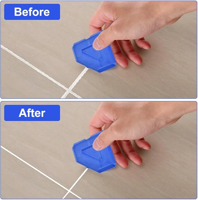 Silicone Caulking Tool, 3 in 1 Caulking Remover Glazing Compound Finishing Tool with 5 Replacement Silicone Scraper Pads, Grout Scraper Kit for Bathroom Kitchen Floor Window Sink Joint