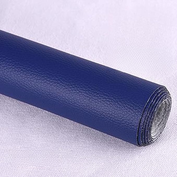 Leather Repair Patch Tape Kit,Self Adhesive Leather Repair Kit for Furniture,Vinyl Repair Kit for Couch,Sofa,Car Seats,Office Chair Luggage (Royal Blue,19.69"×53.94")