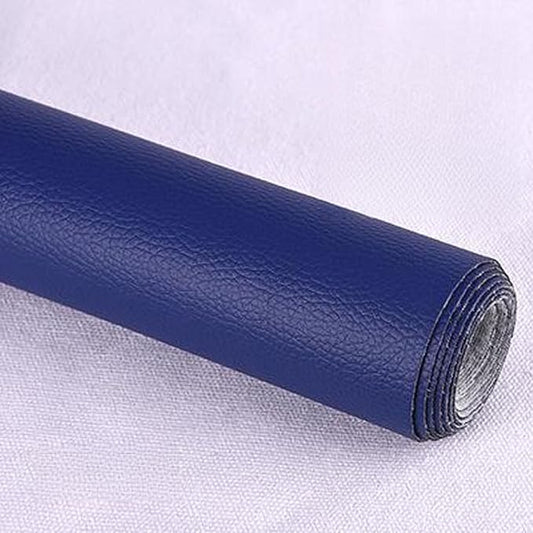 Leather Repair Patch Tape Kit,Self Adhesive Leather Repair Kit for Furniture,Vinyl Repair Kit for Couch,Sofa,Car Seats,Office Chair Luggage (Royal Blue,19.69"×53.94")