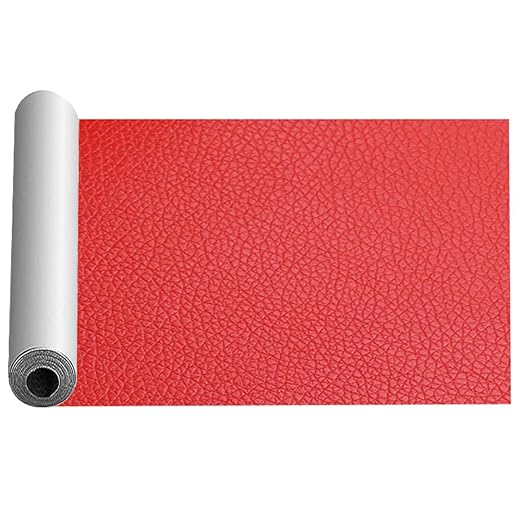 Red Leather Repair Tape Kit,7.9x59 in Repair Kit for Furniture,Car Seat, Couch,Upgraded Strong Self Adhesive Leather Patch for Sofas,Furnitures