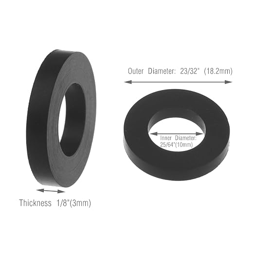 Propane Gas Adapter O-Rings, 10Pcs Propane Tank Gasket, Soft Rubber O-Ring (OD. 0.716Inch, ID. 0.4Inch), Leakage-Proof Gasket for Propane Gas Hose, Pipe Connectors, Fittings, Valves, Regulators