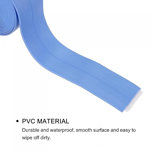 uxcell Waterproof Seal Caulk Strip Tape Self Adhesive 0.87" W x 10.5'L PVC Sealing Tape for Kitchen Bathroom Blue