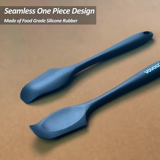 Silicone Mini Spatulas, Curved Small Spatula with Shallow Bowl for Kitchen, Seamless Jar Scraper for Cooking Baking, Wet Pet Food Spatula, 8.2 IN, 4 Pack，Assorted