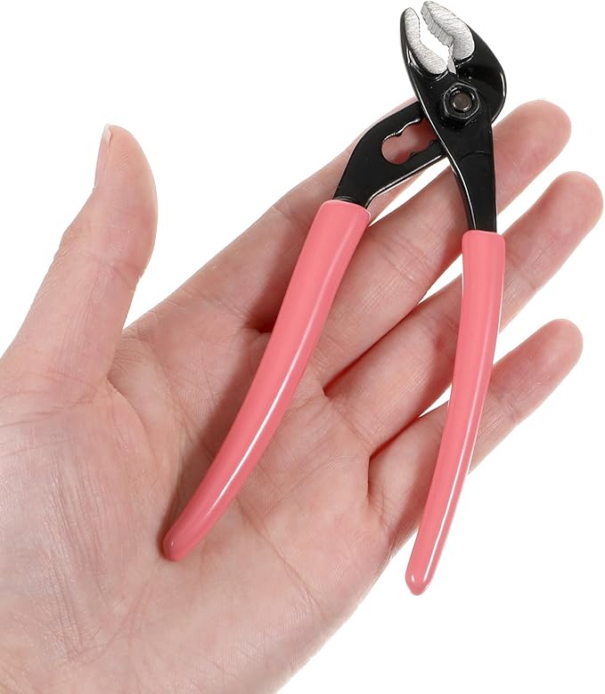 Water Pump Pliers, 5 Inch Fast Adjustable Pliers V-Jaw Tongue and Groove Plier Wrench Quick Release Tongue and Groove Plier for Water Pump,Home Repair,Plumbing,Gripping,Nuts,Bolts,Pipe,Fittings