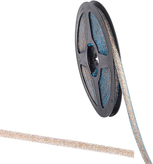 GORGECRAFT 6m Gap Tape 8mm Wide Ceramic Tile Caulk Strip Sandy Brown Self Adhesive Decorative Sealing Tape Waterproof Floor Edge Sealant Trim for Kitchen Bathroom Wall Corners Sink Bathtub