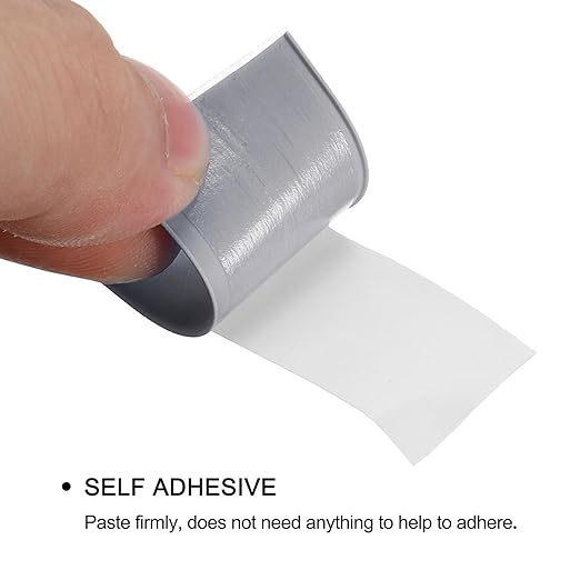 uxcell Waterproof Seal Caulk Strip Tape Self Adhesive 0.87" W x 10.5'L PVC Sealing Tape for Kitchen Bathroom Grey 3Pcs