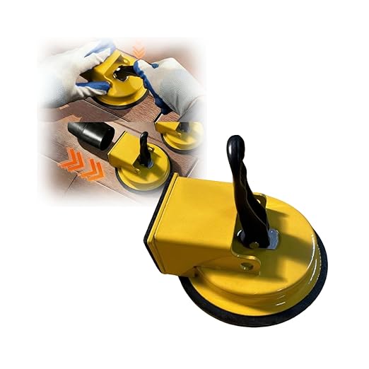 Floor Gap Fixer Tool,Laminate Flooring Tools,Heavy-Duty Floor Gap Fixer Tool,Suitable for Textured Wood,Tile Flooring&Laminate Flooring(Yellow)