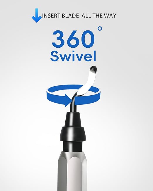 11-Blade Deburring Tool for 3D Printing, Premium High-Speed Steel Blades for Smooth Edge Finishing - Ideal for HVAC, Metal & Resin & Professional Conduit Reaming, 3D Printer Accessories
