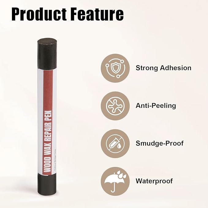 Wood Filler Sticks, 20 Colors Wood Repair Wax Crayons with Scraper, Wood Touch Up Markers for Repairing Scratches, Cracks, Holes in Cabinets, Floors, Tables and Doors[Gray Series]