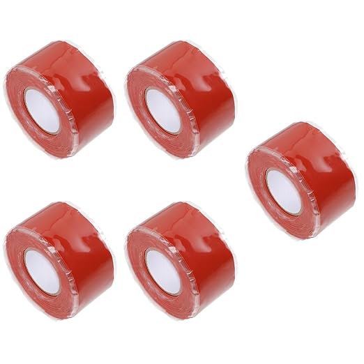 Ciieeo 5pcs Flexible Pipe Sealing Tape Self-Adhesive Repair Tape for Leak Prevention for Plumbing Faucets and Heating Joints and Easy to Use