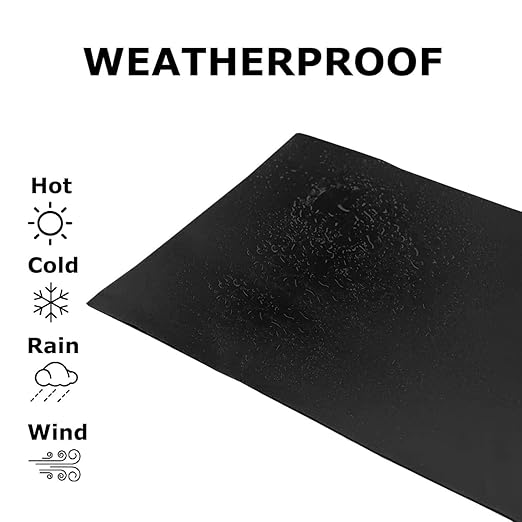 RV Roof Tape, 6" x 10' Black - UV-Resistant Camper Roof Sealant, Stops Leaks - Eternabond Equivalent