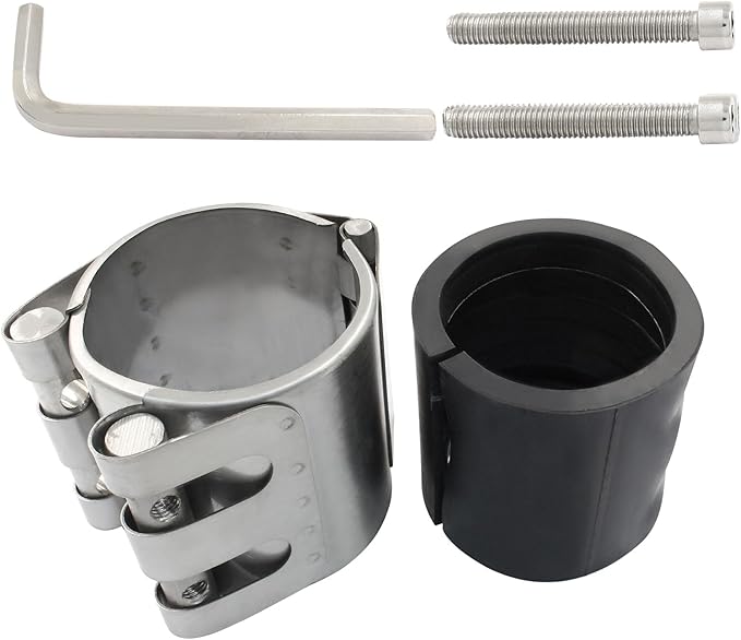 Pipe Repair Clamp, Galvanized Pipe Repair Kit, Leak Repair Clamp for Plastic and Metal Pipes(56mm-59mm/2 inch)