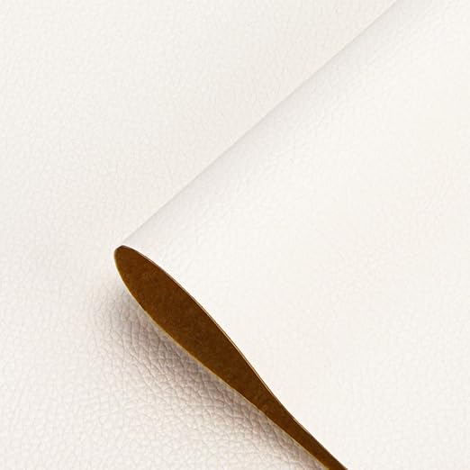 DOCAS Leather Repair Patch Tape Self Adhesive 4x63 inch, Cuttable Leather Repair Tape for Furniture, Vinyl Repair Kit for Car Seats, Upholstery, Couch, Sofa, Bags, Books, Chair, Ivory