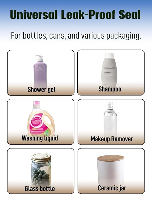 Bottle Sealing Tapes - Stops Liquid Leaks,1.18in x 108ft Leakproof Seal Strip for Travel & Shipping, Perfect for Wrapping Toiletries, Liquor Jars, Candy Boxes, Jar Lids and Transportation