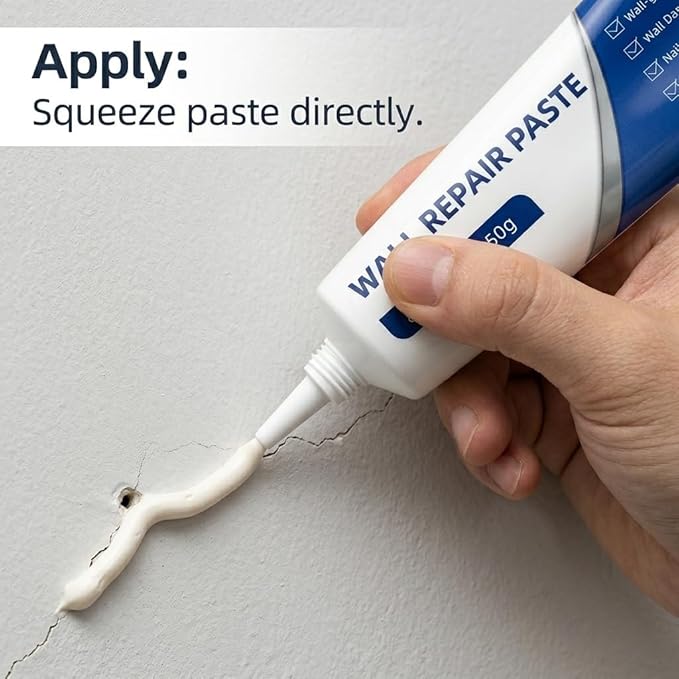 Efficient Drywall Repair Kit with Scraper, Wall Mending Agent for Holes & Cracks, Quick Drying Drywall Patch Paste Multi-Functional Kit for DIY Home Fix (1 pcs)