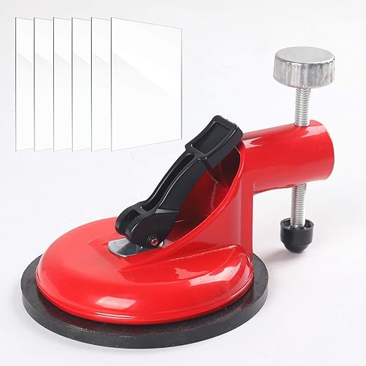 2-in-1 Floor Gap Fixer Tool & Tile Leveling System, Heavy Duty Single Suction Cup Plank Grabber with 6 Sticky Pads, Zero-Impact Laminate Vinyl Wood Flooring Repair Kit