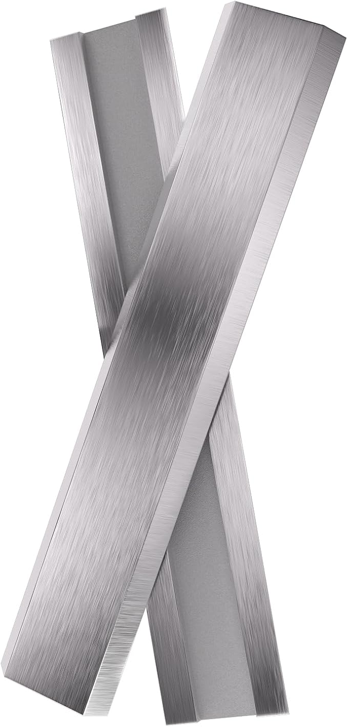LU&MN 2" (50mm) Carbide Paint Scraper Blades, Double-Edged Reversible Replacement Tungsten Steel Blades 2-Pack,Extra Wear-Resistant Multi-Purpose Blades for Paint, Glue & Grout Removal