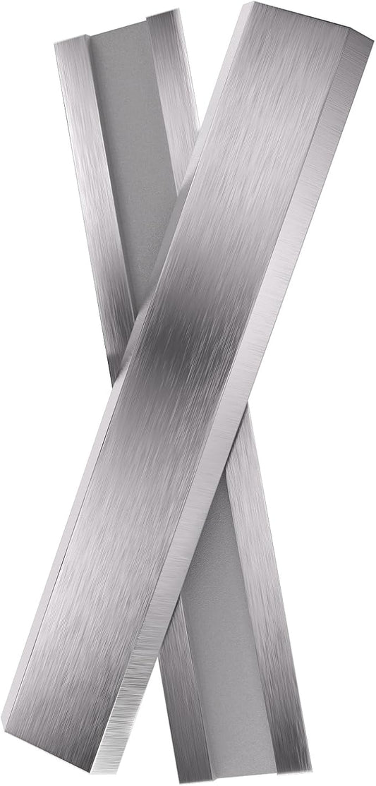 LU&MN 2" (50mm) Carbide Paint Scraper Blades, Double-Edged Reversible Replacement Tungsten Steel Blades 2-Pack,Extra Wear-Resistant Multi-Purpose Blades for Paint, Glue & Grout Removal