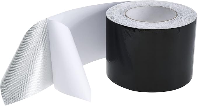 RealPlus 4" x100' RV Underbelly Tape - Camper Mobile Home Belly Tape Travel Trailer Bottom Repair - Permanent Adhesive Waterproof