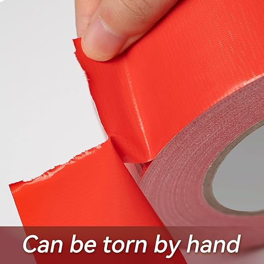 Reniteco Red Duct Tape- 3 inches x 45 Yards, Waterproof & All-Weather, No Residue, UV Resistant, Heavy Duty for Car, Home & Outdoor Repairs, 1 Roll