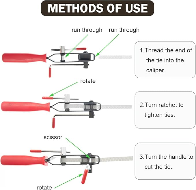 CV Joint Boot Clamp Pliers Atv Axle Boot Clamp Pliers Cv Banding Tool With 10 Crimp Bands -Ear Type Extension For Most Cars