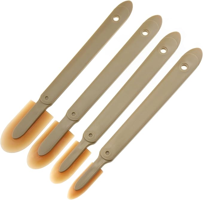 4PCS Rubber Caulking Scrapers Reusable Sealant Scraper 4 Size Caulk Finishing Tool Multipurpose Caulk Remover Smoothing Tool Suitable for Tiles Bricks Kitchen Bathroom