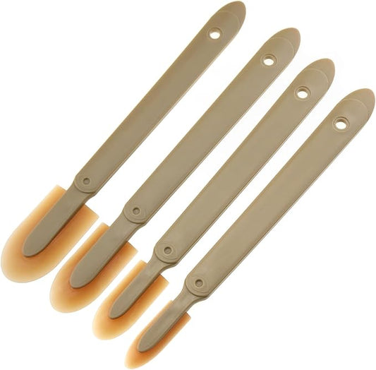 4PCS Rubber Caulking Scrapers Reusable Sealant Scraper 4 Size Caulk Finishing Tool Multipurpose Caulk Remover Smoothing Tool Suitable for Tiles Bricks Kitchen Bathroom