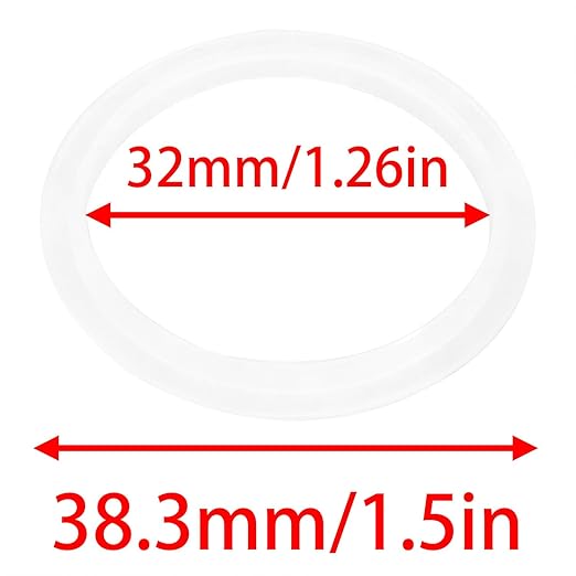 O-Ring Gasket Basin Sealing Ring Sink Gasket Inner Diameter 32mm Outer Diameter 38mm Suitable for Bathroom Push-Out washbasin Drain Plug 6pcs