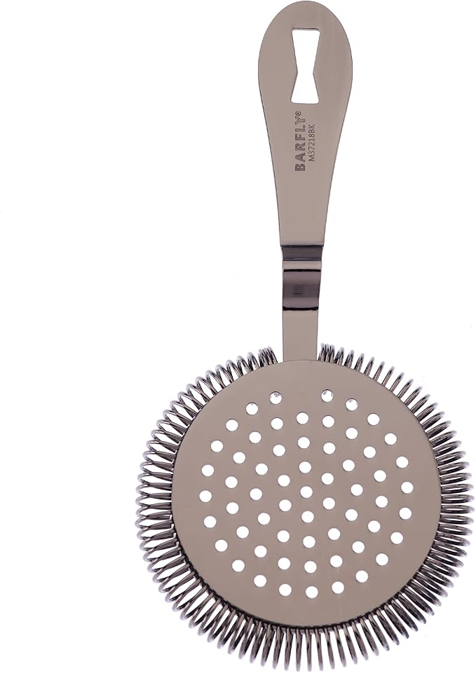 Barfly Deluxe Antique Hawthorne Spring Strainer, Gun Metal Black
