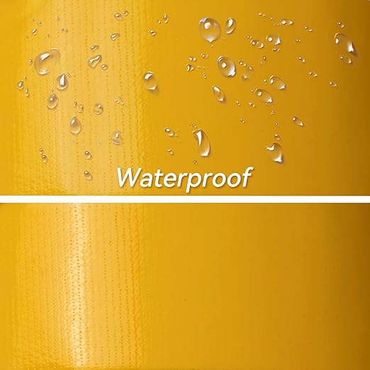 Reniteco Yellow Duct Tape- 3 inches x 45 Yards, Waterproof & All-Weather, No Residue, UV Resistant, Heavy Duty for Car, Home & Outdoor Repairs, 1 Roll