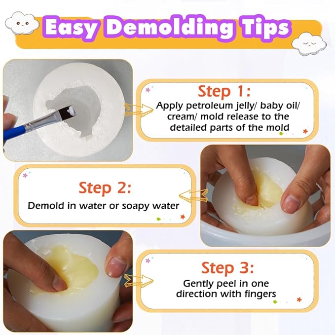Taba Squishy Maker Big Chick Silicone Mold+Gel+Kits Fufu Squish Making Pack