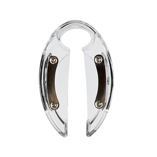 Restaurantware Wine Bottle Foil Cutter 1 Piece 1.9 x 0.7 Inches Ergonomic Wine Foil Remover Portable Opener Tool Durable Plastic Clear Razor-Sharp Accessory for Easy Removal