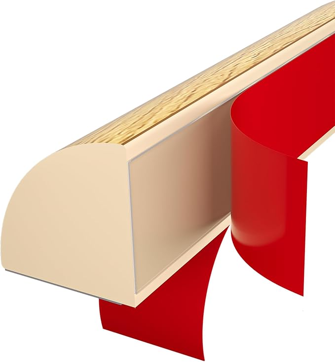 Flexible Quarter Round Molding, Mini Peel and Stick Rubber Trim Moulding(240Inch)