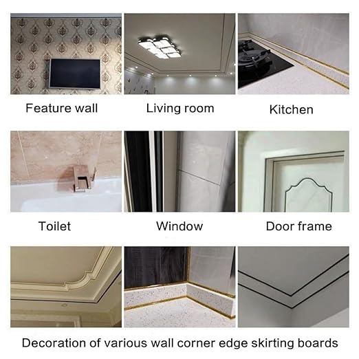 Caulk Tape Waterproof Self Adhesive,Bathroom Accessories Sealant Strip Caulk Strip Caulking Tool,Caulking Sealing Tape for Kitchen Countertop,Toilet,Windows,Decor (Red, Internal Corner)