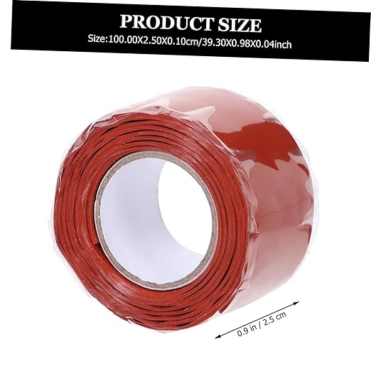 VILLCASE Flexible Silicone Rubber Sealing Tape for Pipe Leak Repair Compression Resistant Seam Sealant for Plumbing Buckets Outdoor Wet Areas