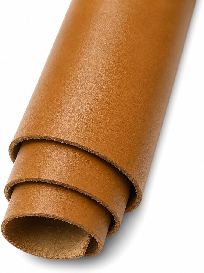 Reed Leather Hides - Cow Skins (8 inches X 11 Inches, Light Brown) | Arts and Crafts