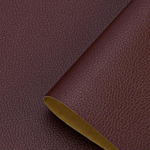 Dark Brown Leather Repair Patch Tape, 39.4 x 54 Inches Large Self-Adhesive Leather Repair Kit for Furniture, Car Seats, Vinyl Leather, Couches, Sofa, Chairs