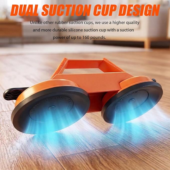 Floor Gap Fixer Tool, Heavy Duty Suction Cup Flooring Tool For Laminate & Vinyl Plank Grabber Gap Repair Kit, 300 Lbs Suction, Anti-Drop Metal Shell, Durable & Non-Destructive Flooring Tools.