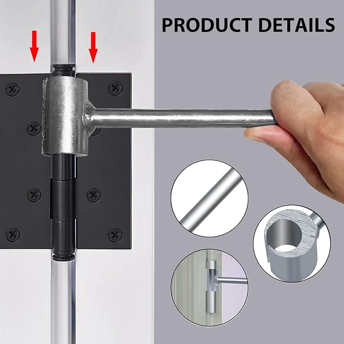 2PCS Hinges Gap Adjusting Wrench Upgrade Steel Door Hinge Adjustment Tool Double-head Hinge Repair Spanner for 0.35-0.98 Inch Flag Hinges Door Hinge Tool for Various Door Hinge Gaps