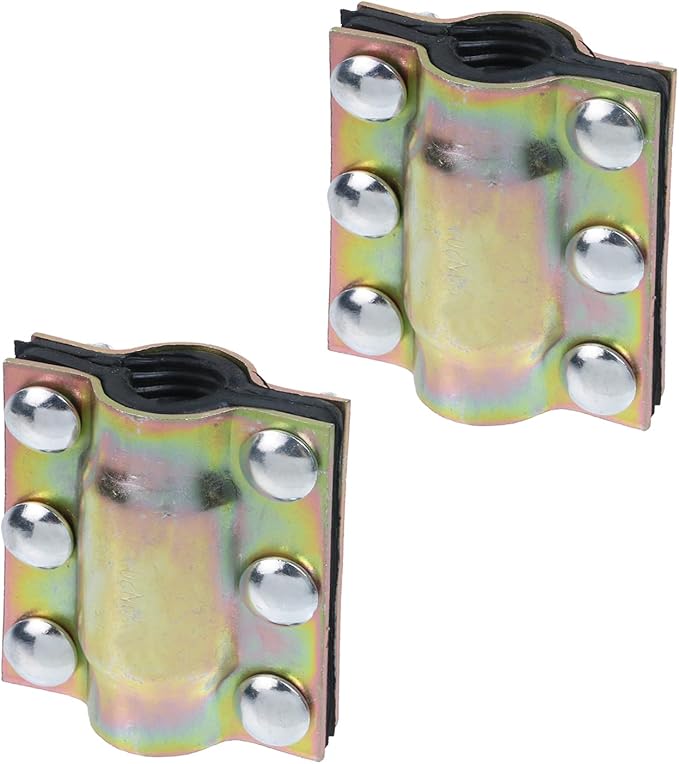 Oedema 2 Pcs 1 Inch Pipe Repair Clamp Outer Diameter 25mm Water Pipe Leak Repair Clamp Kit for Plastic and Metal Pipes